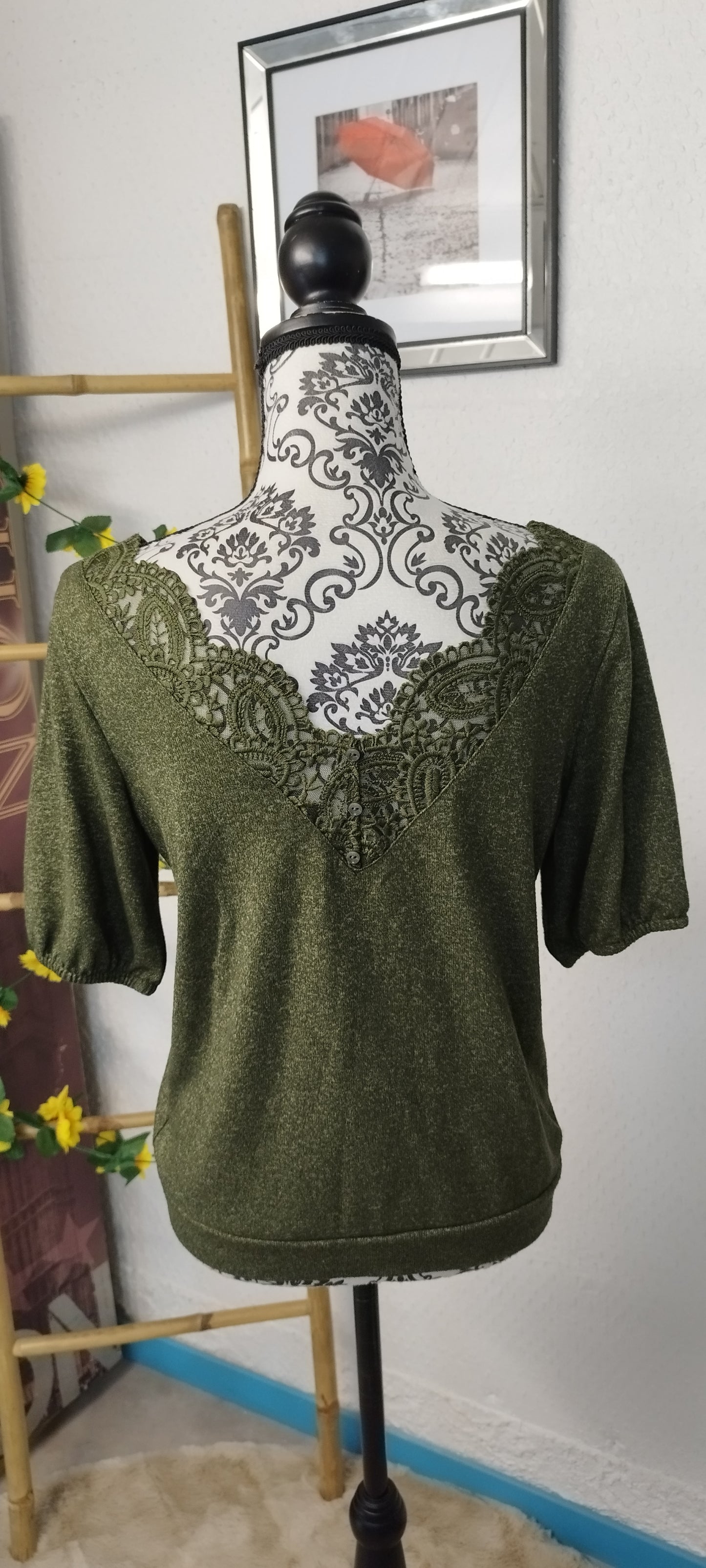 Blouse col V