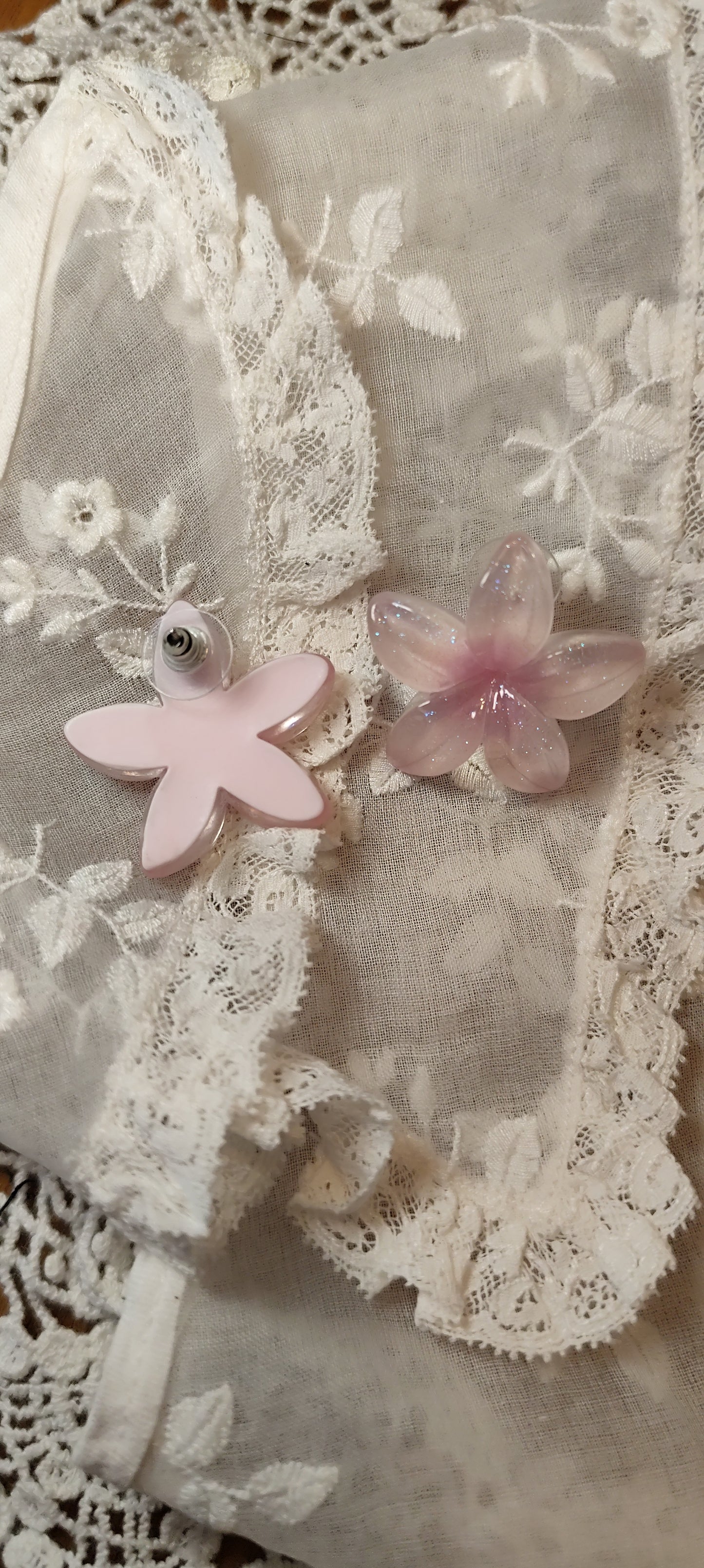 Boucles d'oreilles fleur de cerisier