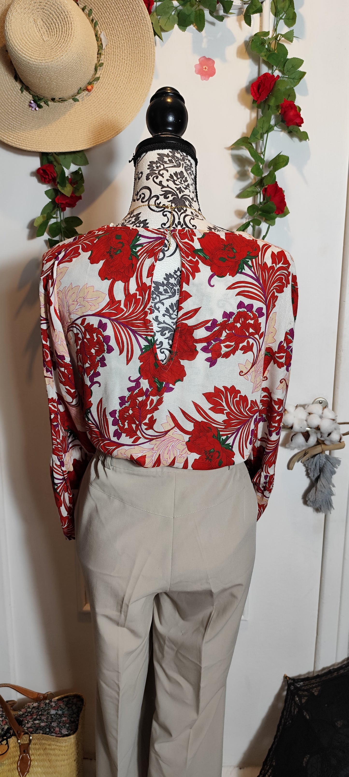 Blouse manches évasées