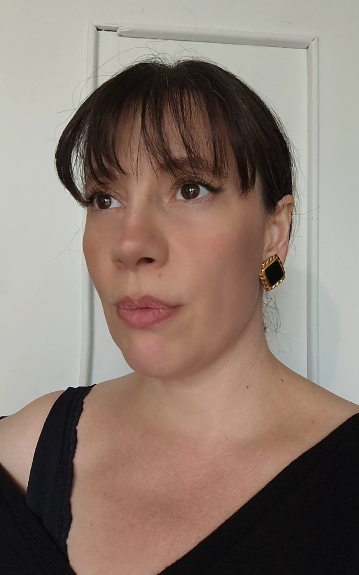 Boucles d'oreilles clips carrés