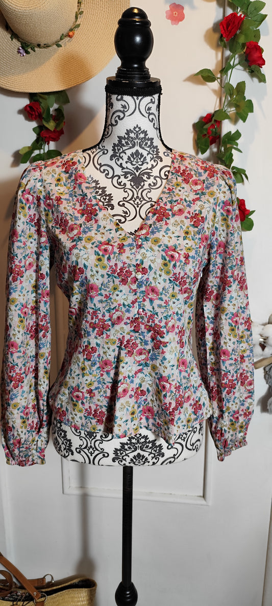 Blouse fleurie
