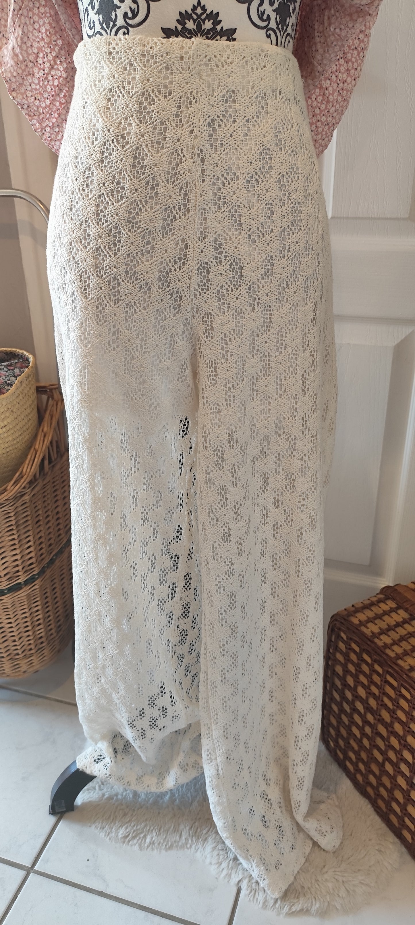 Pantalon en crochet