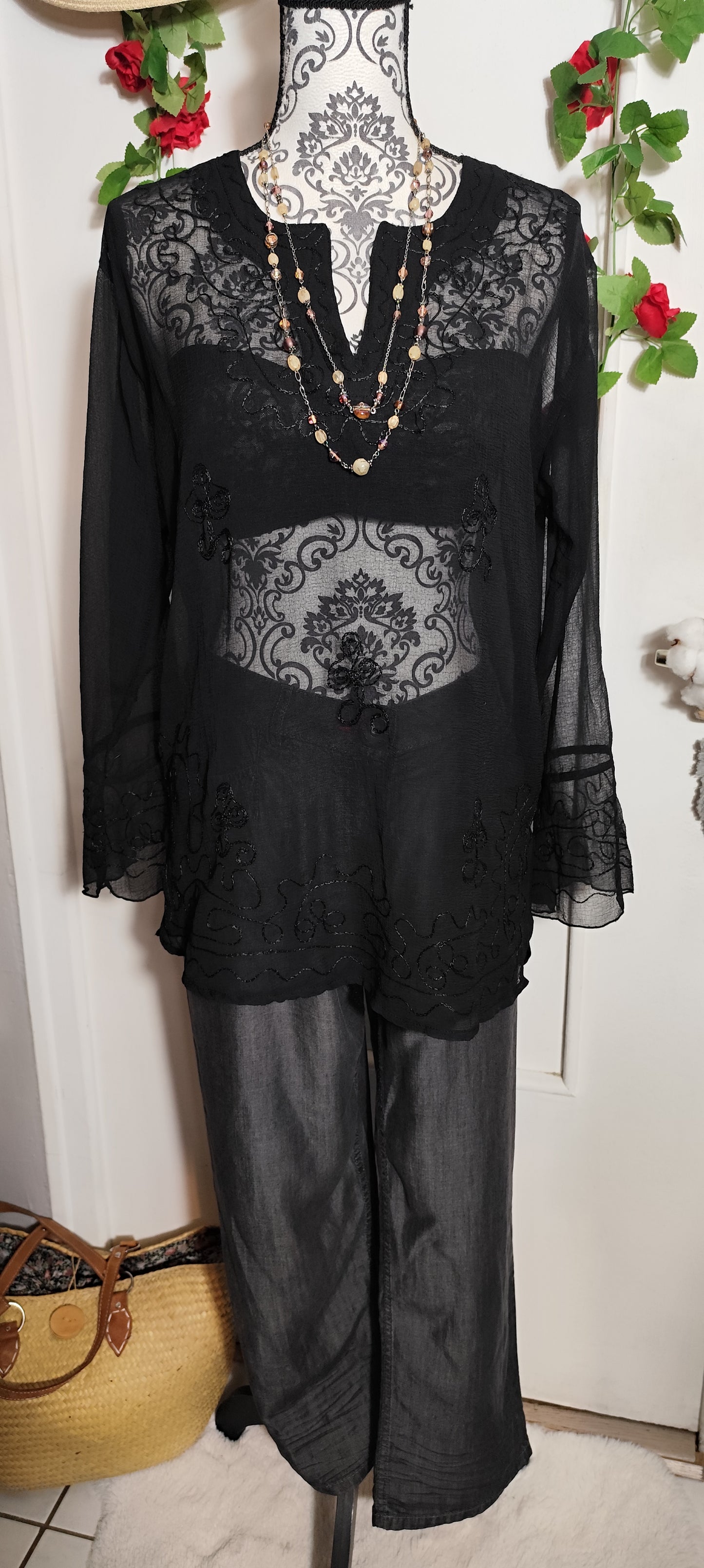 Blouse transparente