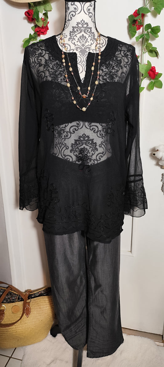Blouse transparente