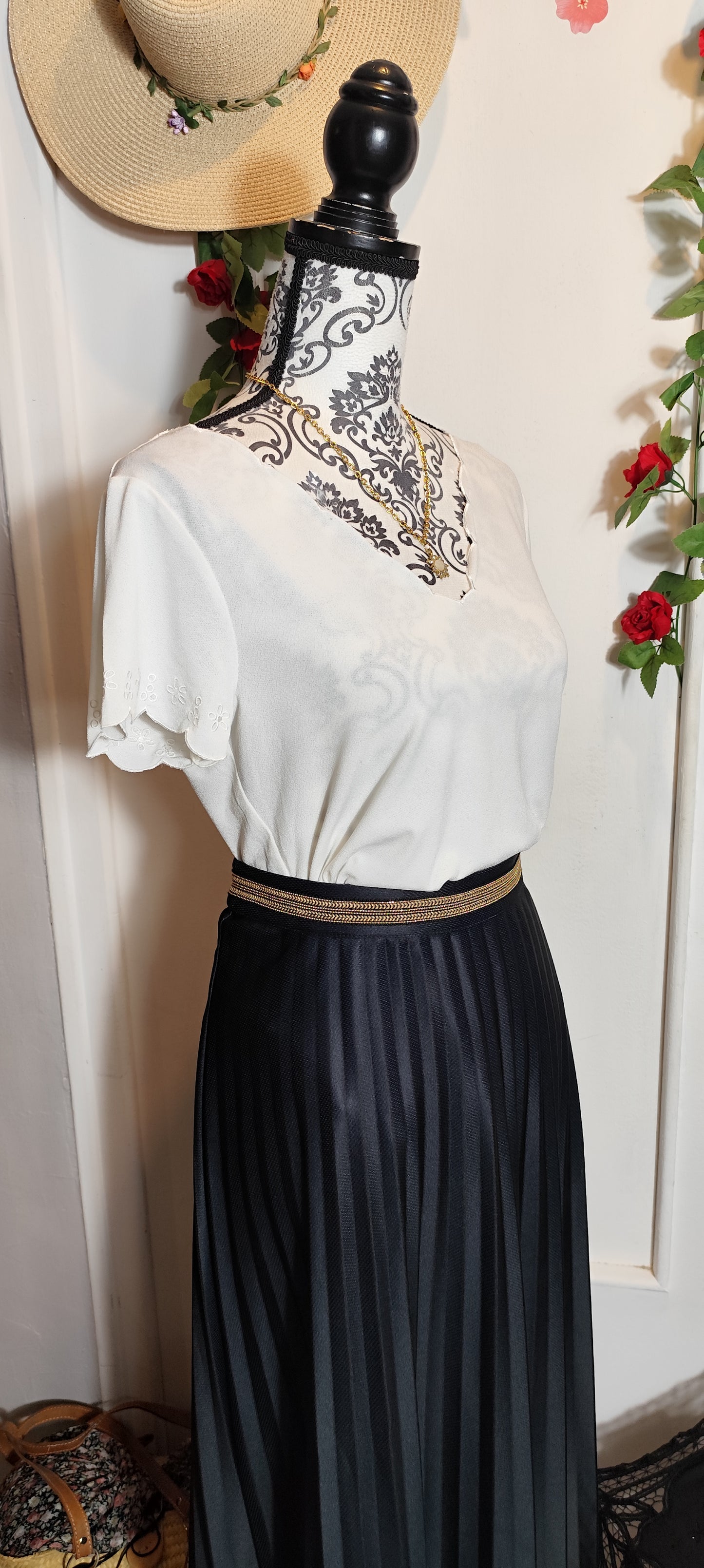 Blouse aux finitions délicates