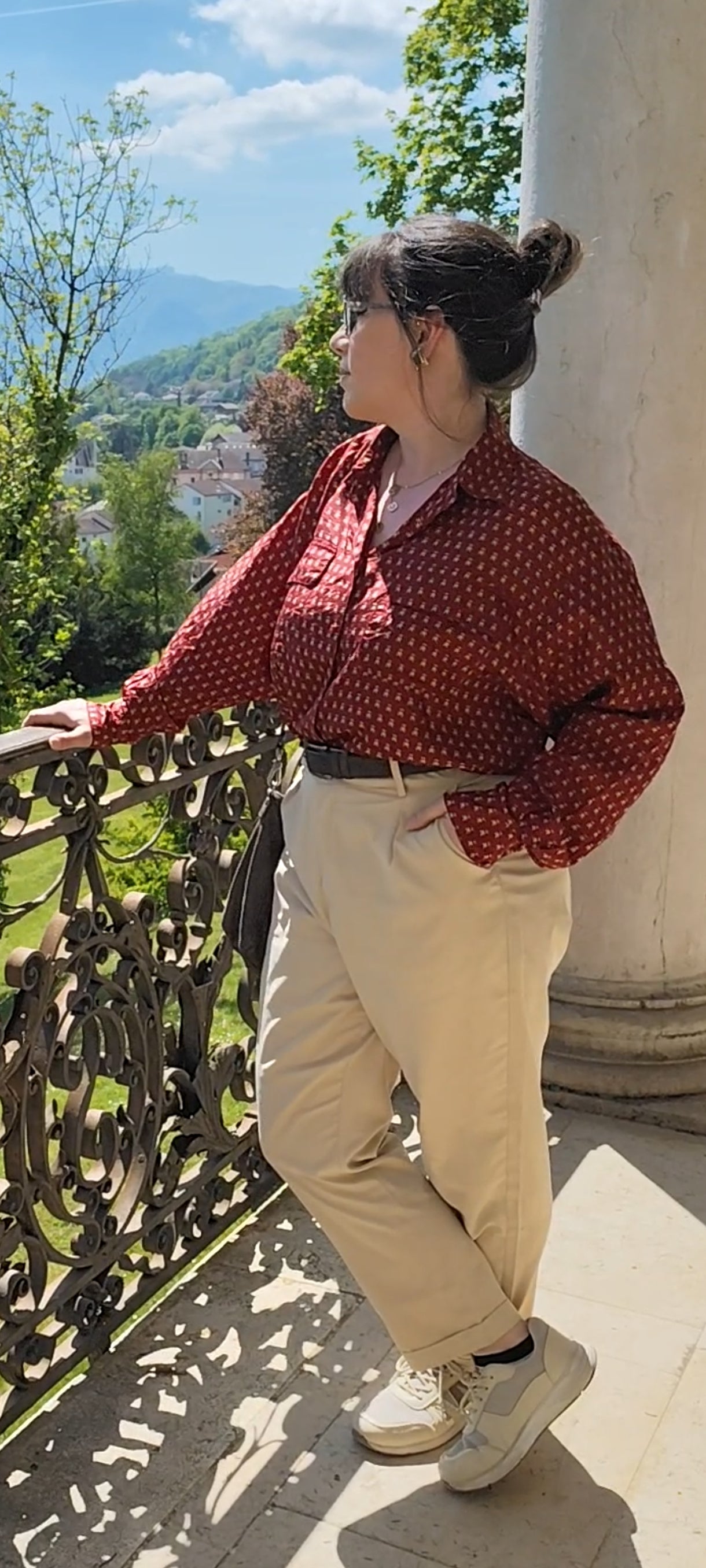 Chemise en soie/Jacqueline Riu vintage