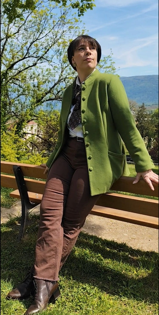 Manteau laine/Cacharel