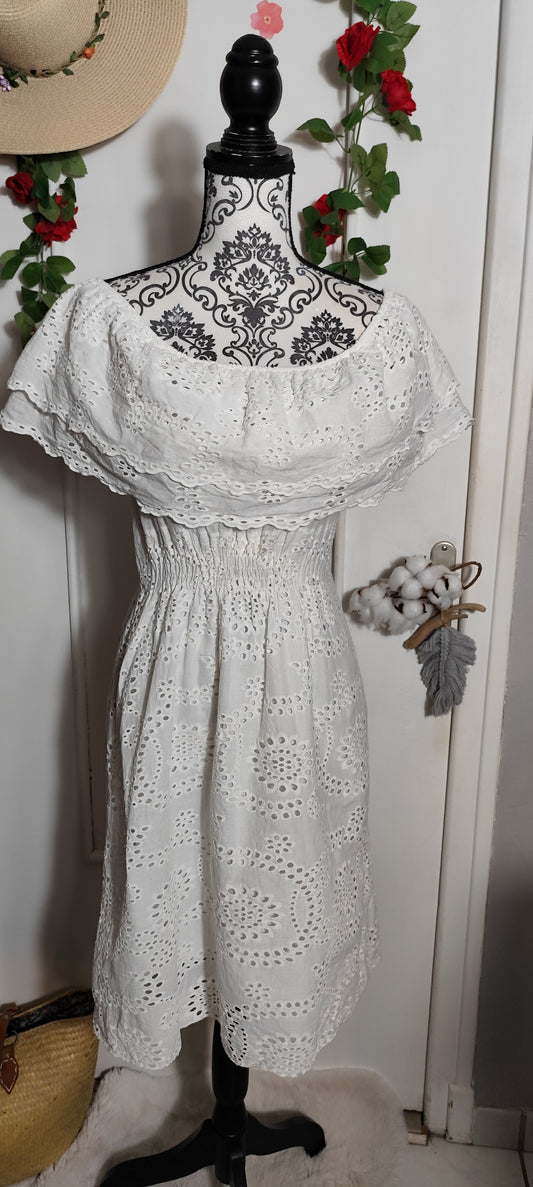 Robe col bardot