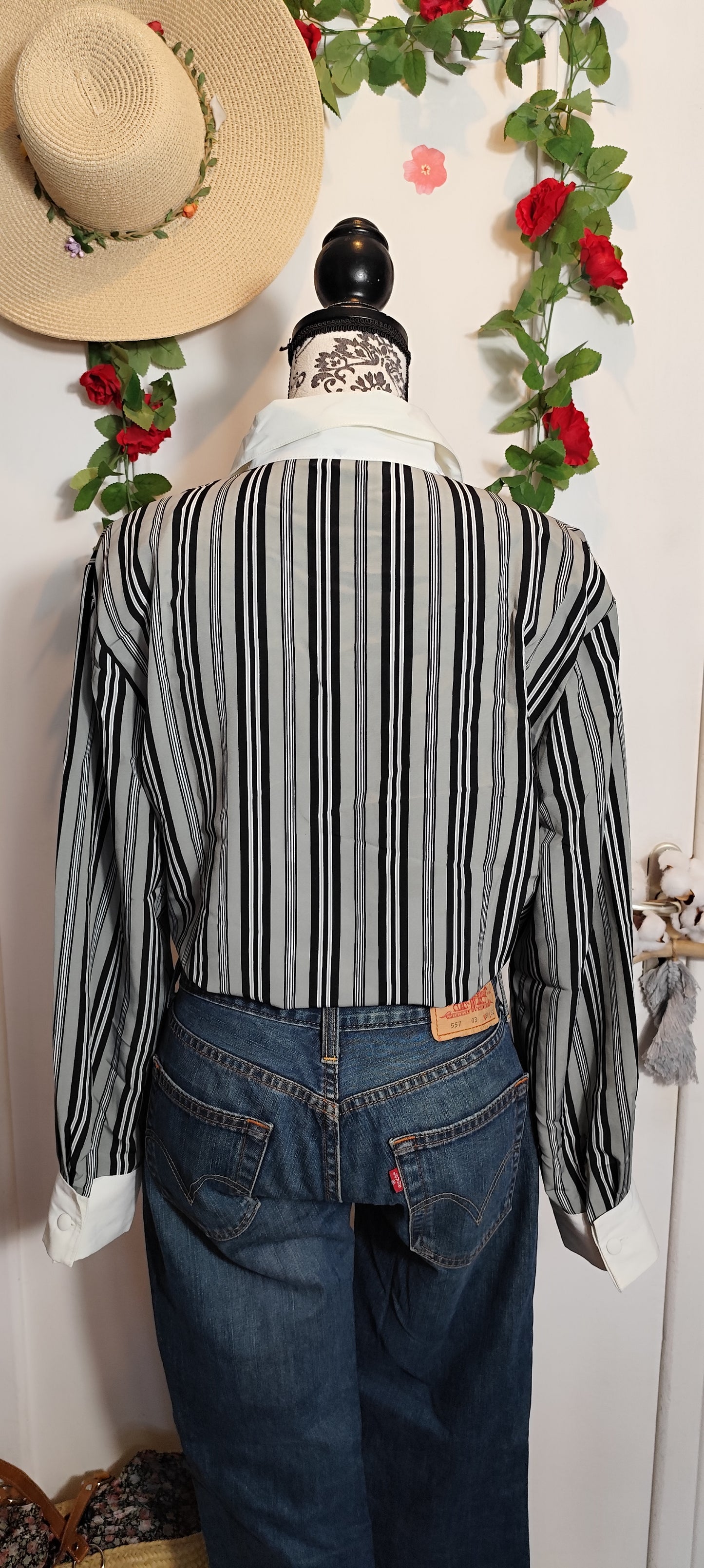 Chemise à rayures vintage