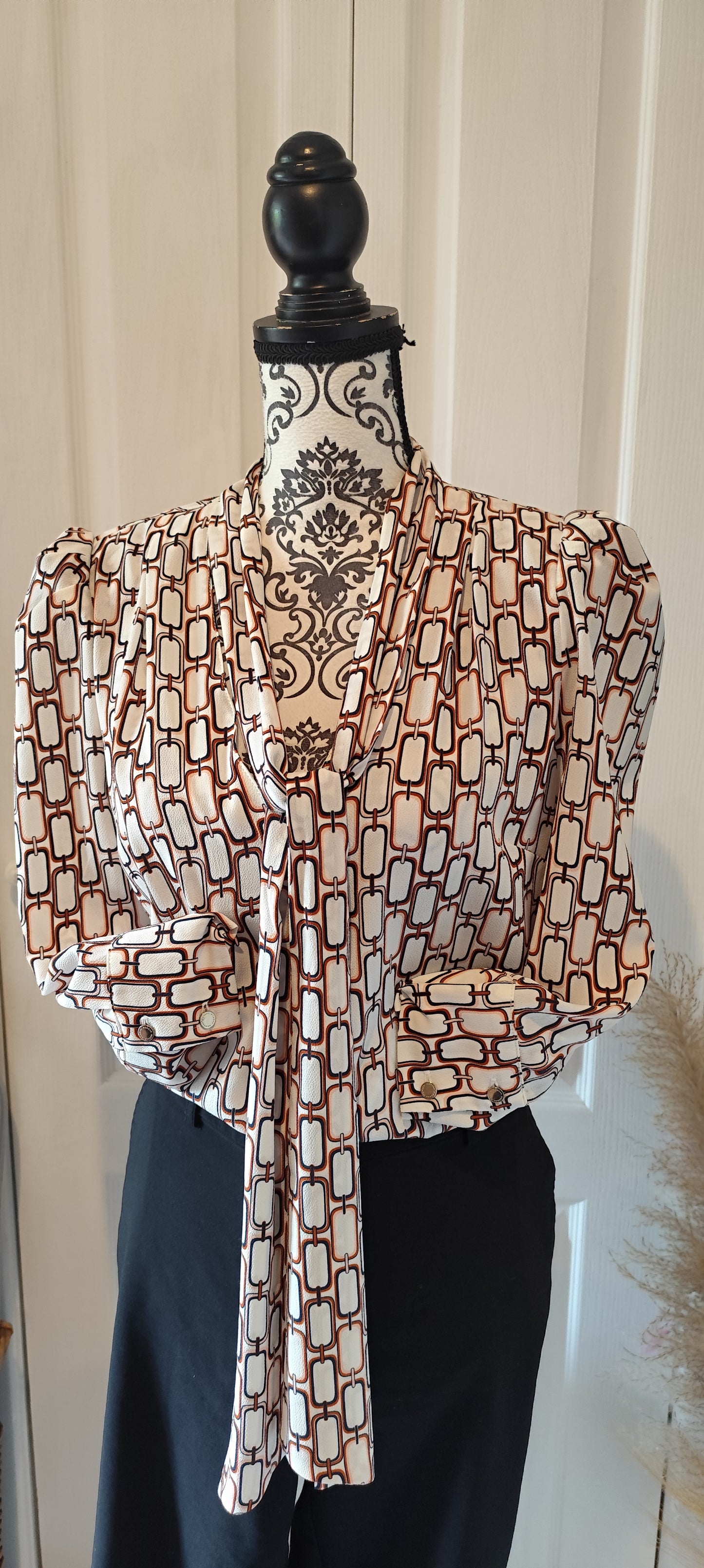Blouse col lavallière/Iris Mittenaere for Morgan