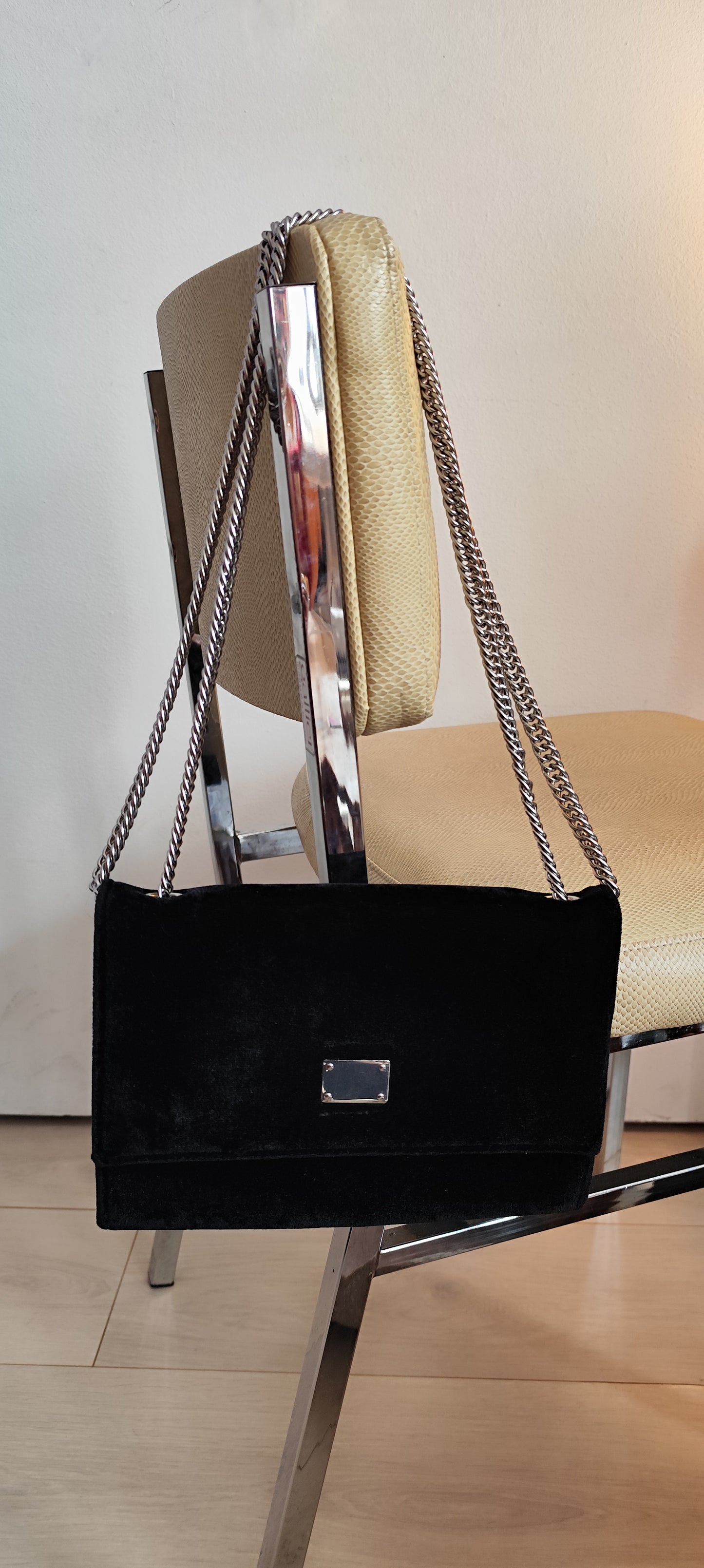 Sac pochette en velours/Merry Scott