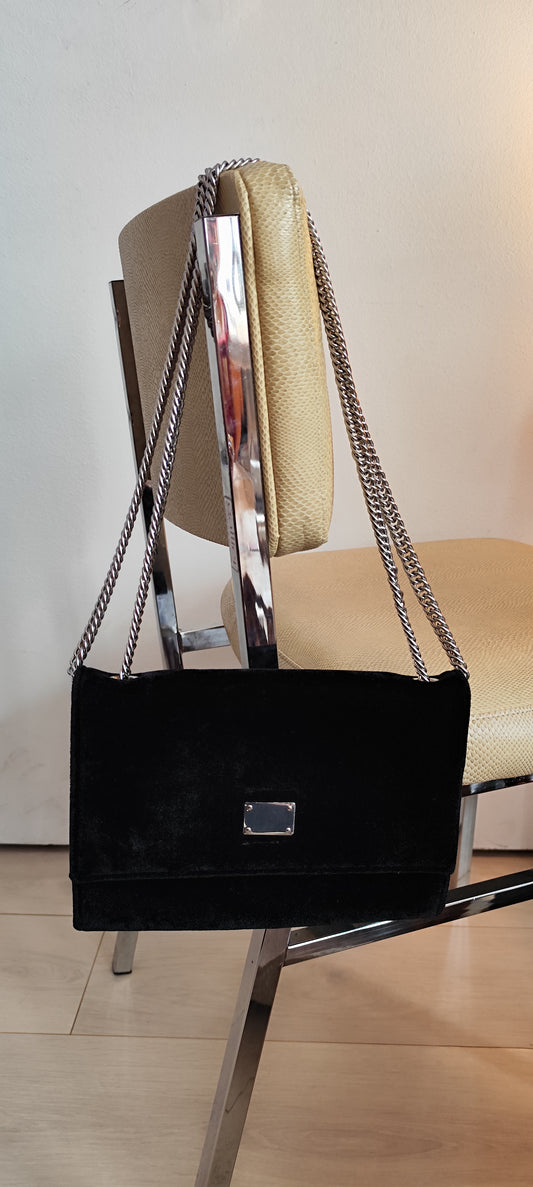Sac pochette en velours/Merry Scott
