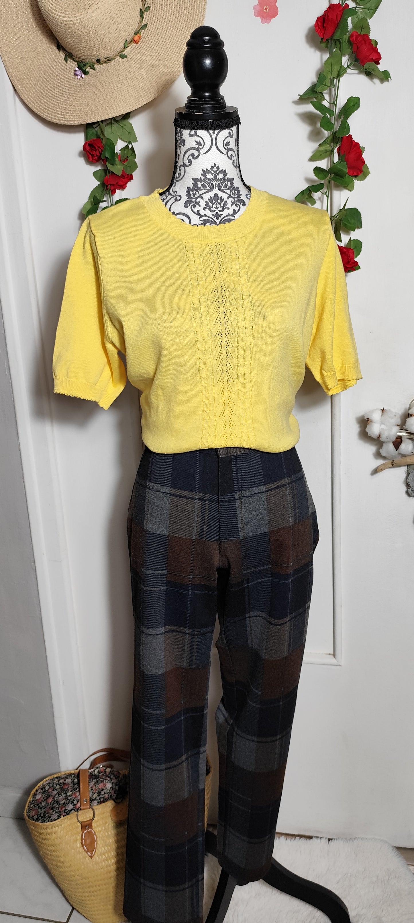 Pull en maille soleil