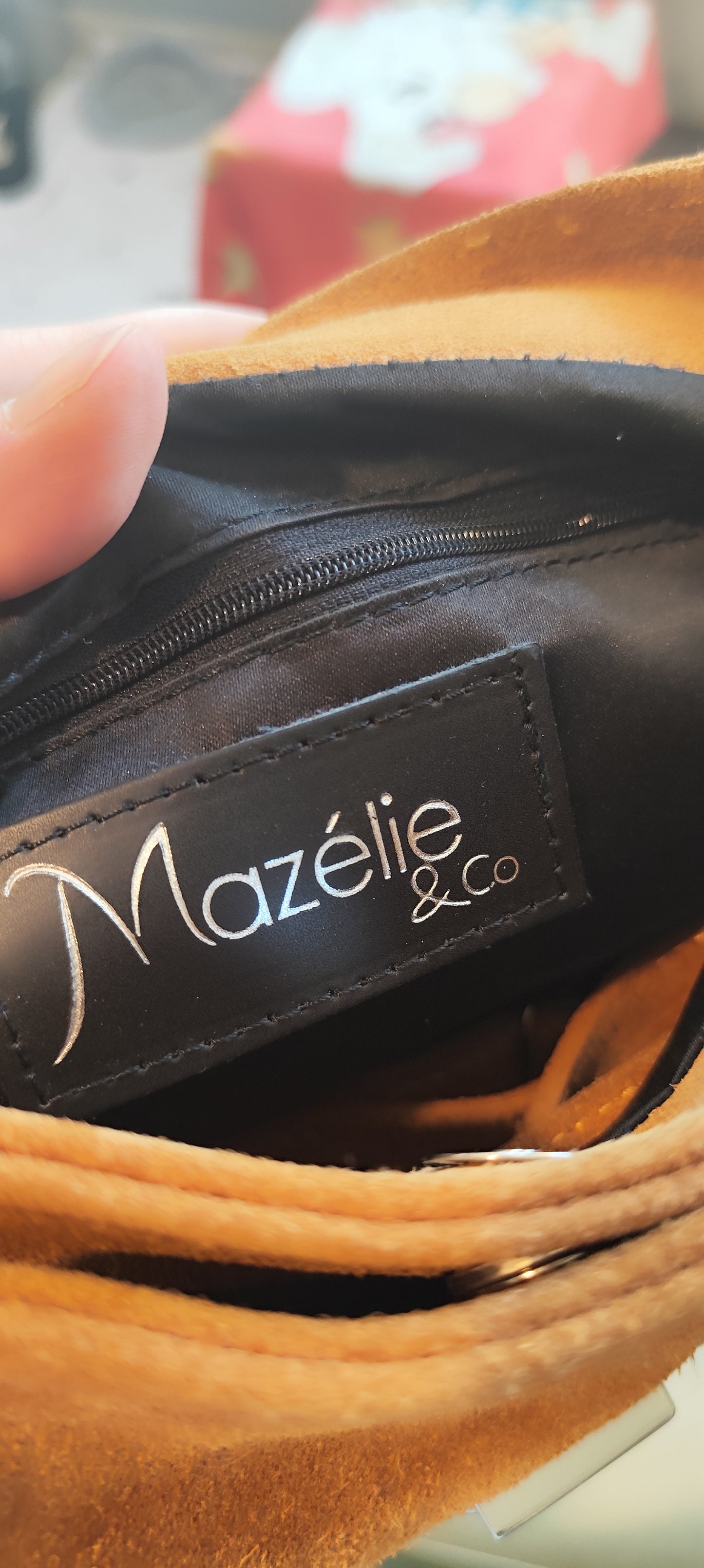 Sac cuir suédé/Mazélie