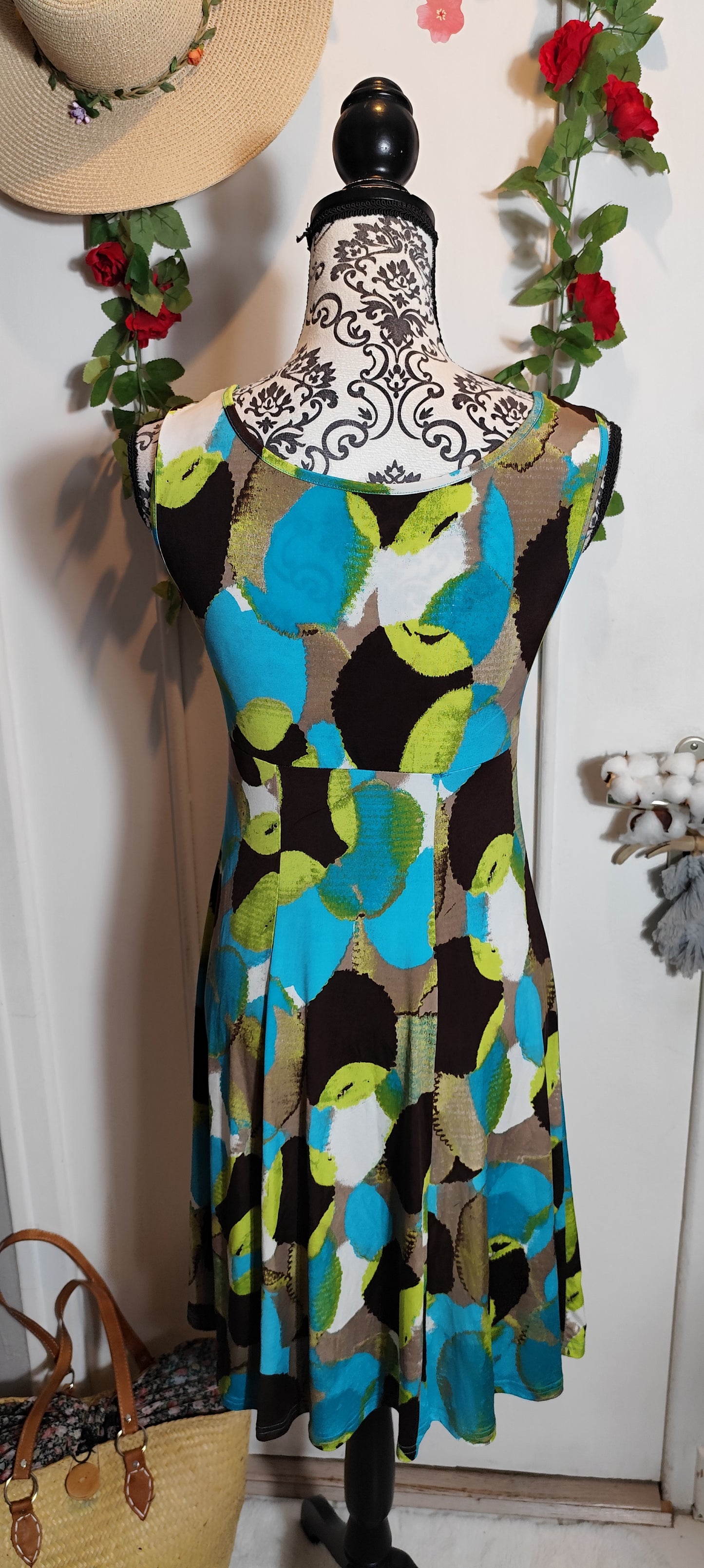 Robe fluide à imprimé graphique