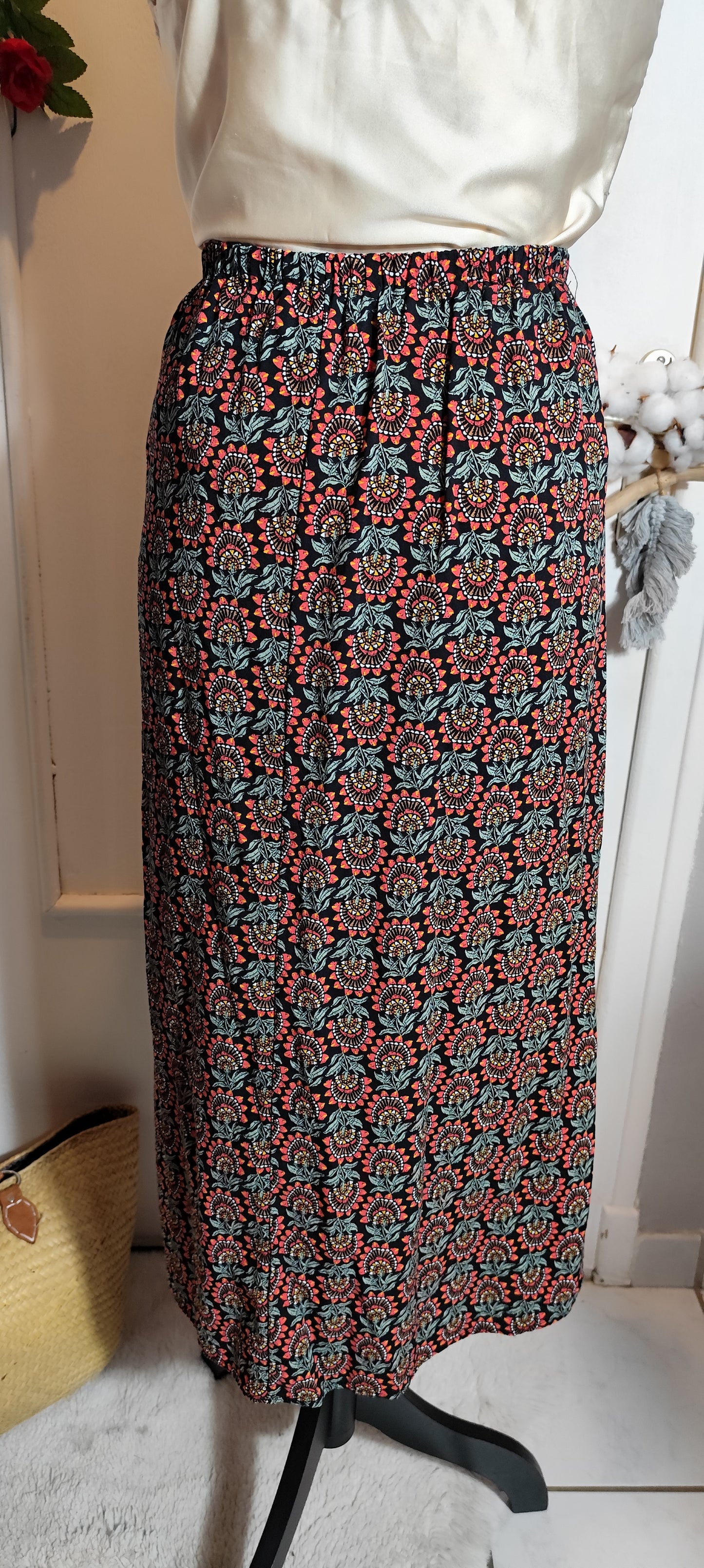 Jupe à fleurs