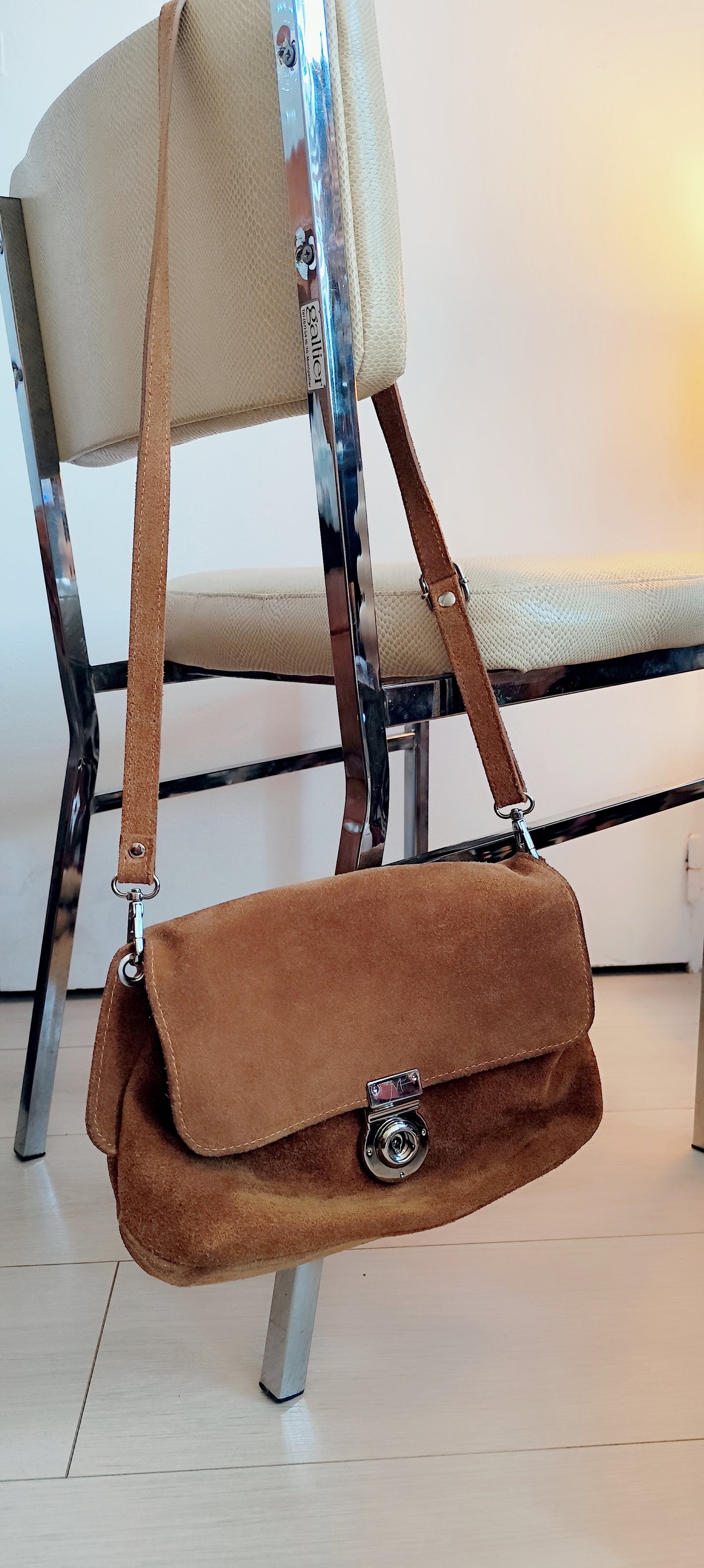 Sac cuir suédé/Mazélie