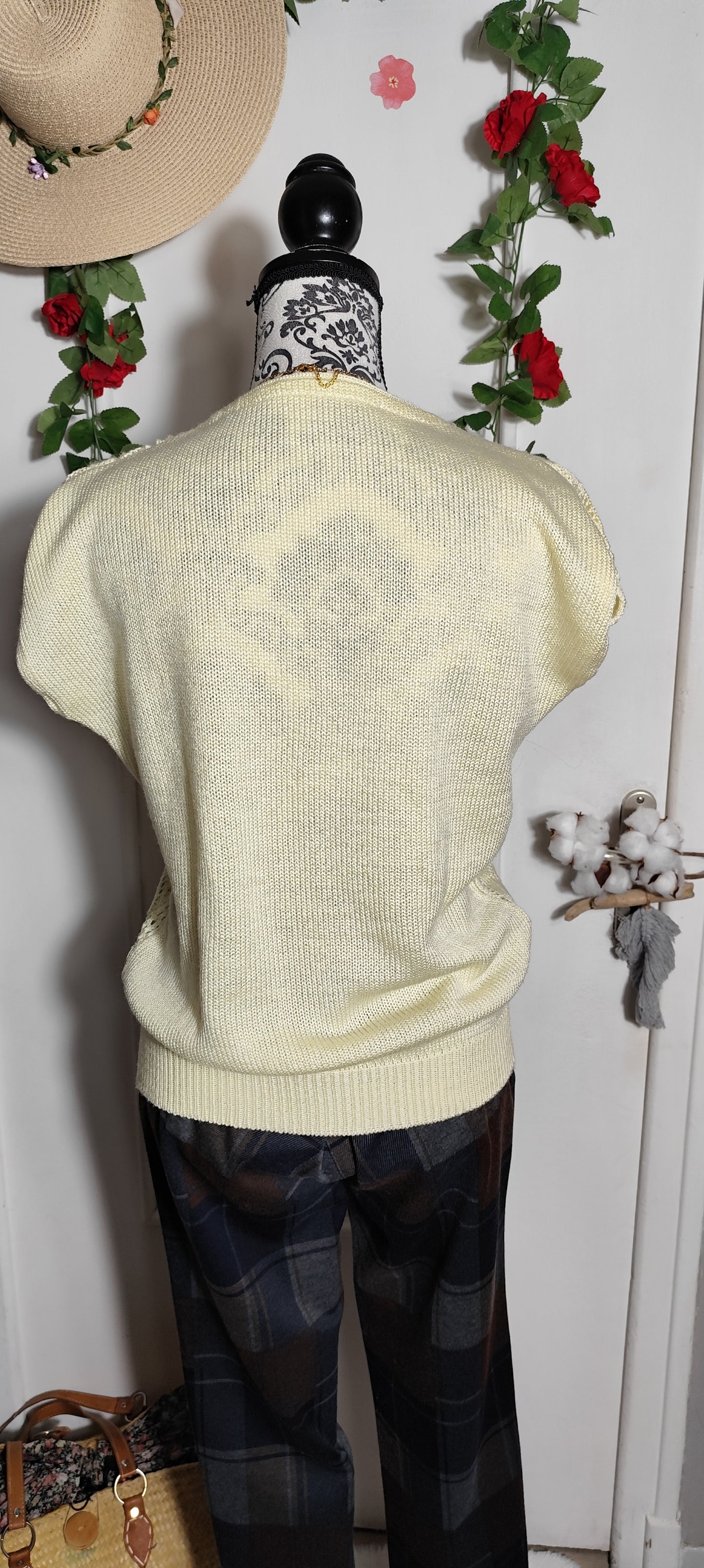 Pull en maille ajouré