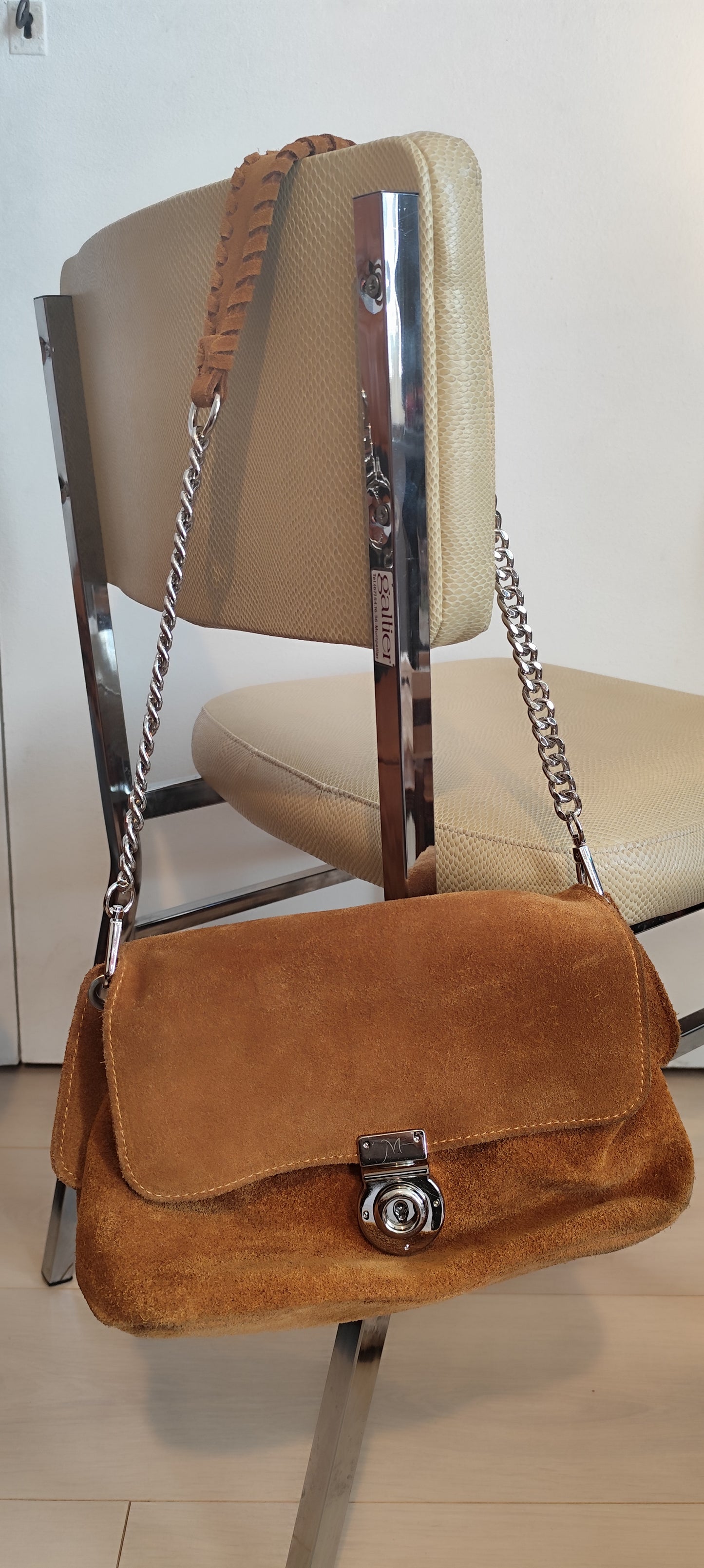 Sac cuir suédé/Mazélie