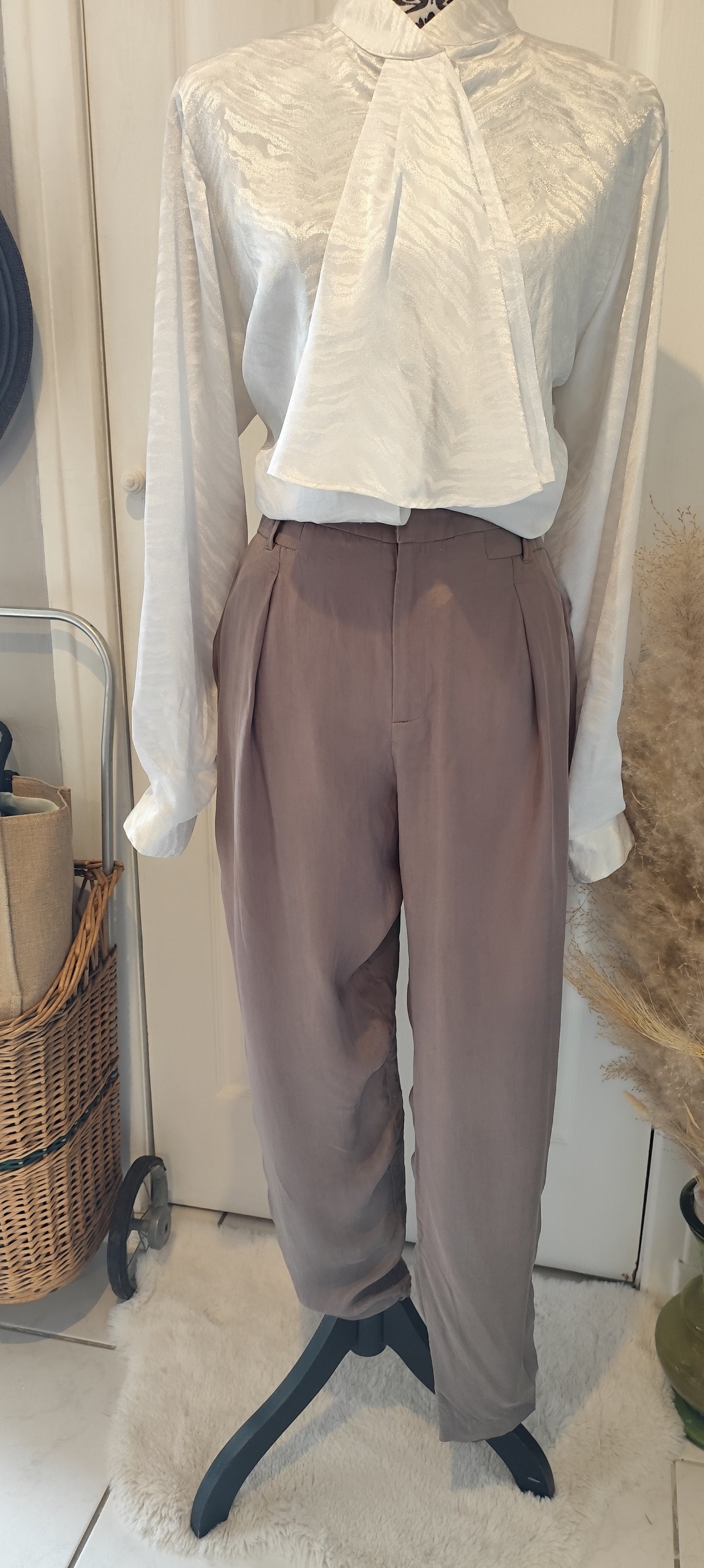 Pantalon en Cupro/Comptoir des cotonniers