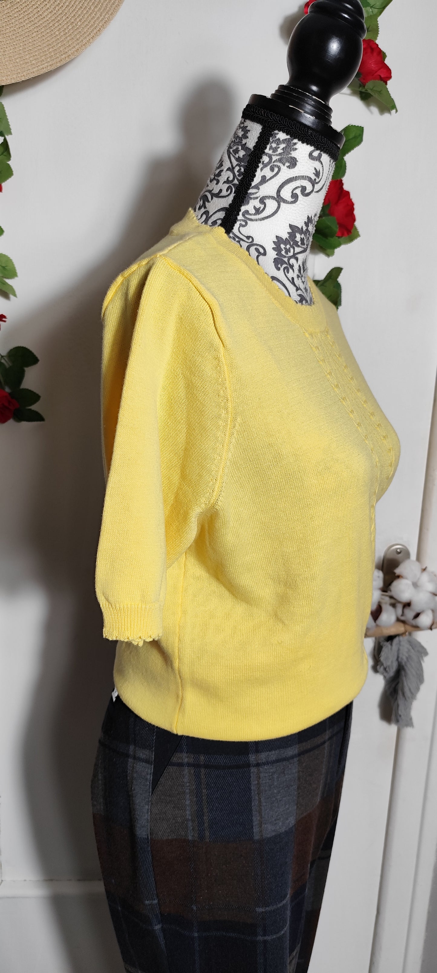 Pull en maille soleil