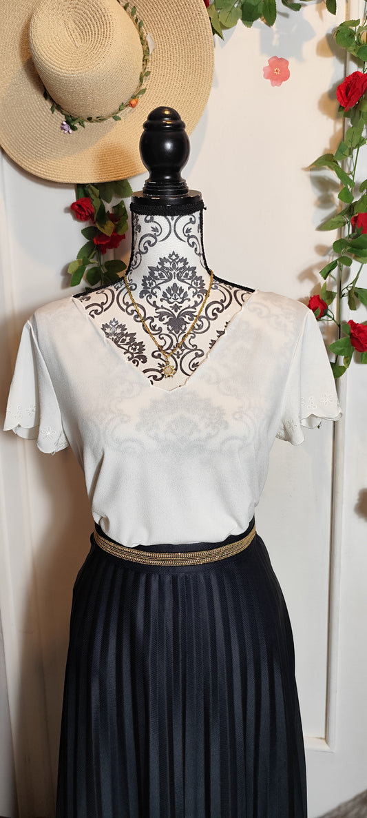 Blouse aux finitions délicates