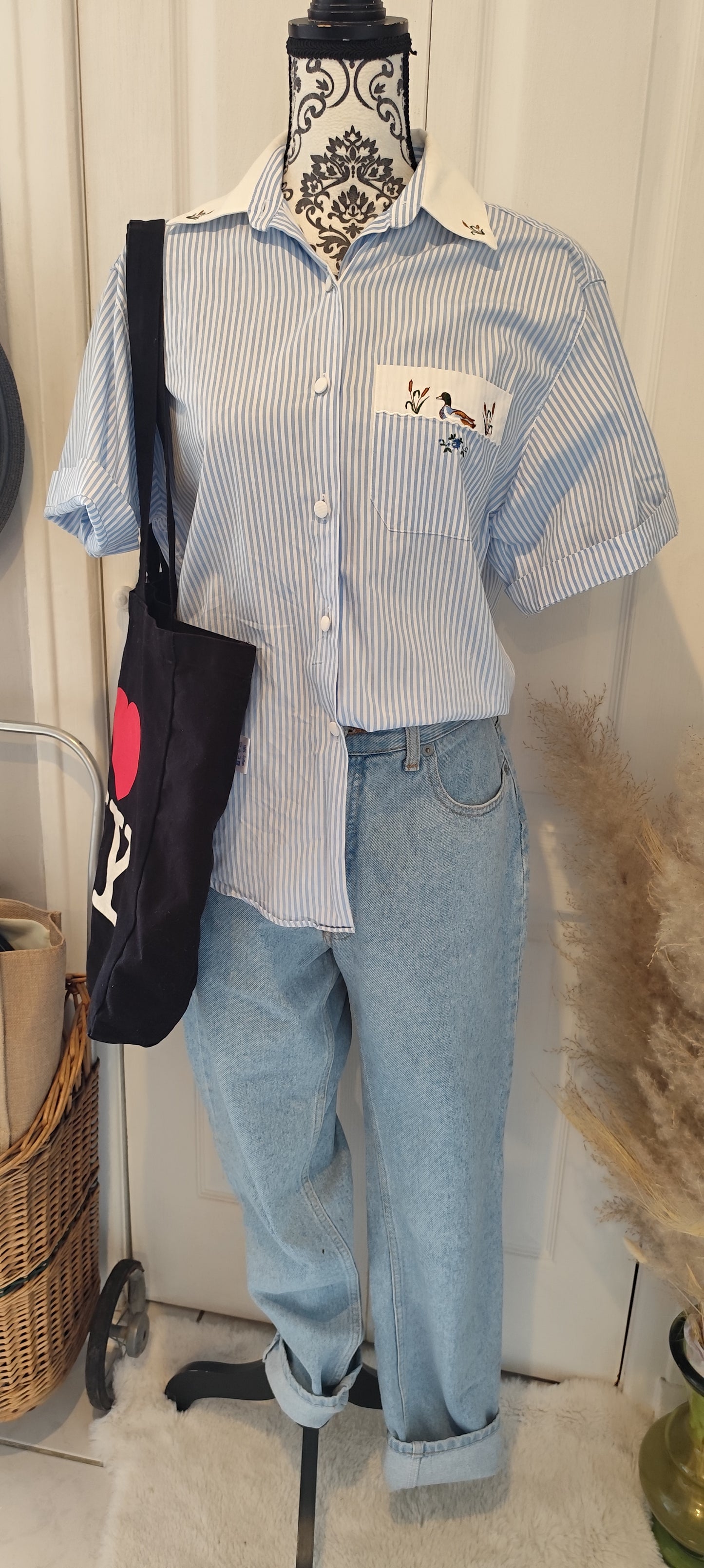 Jean mom taille haute/Active Wear