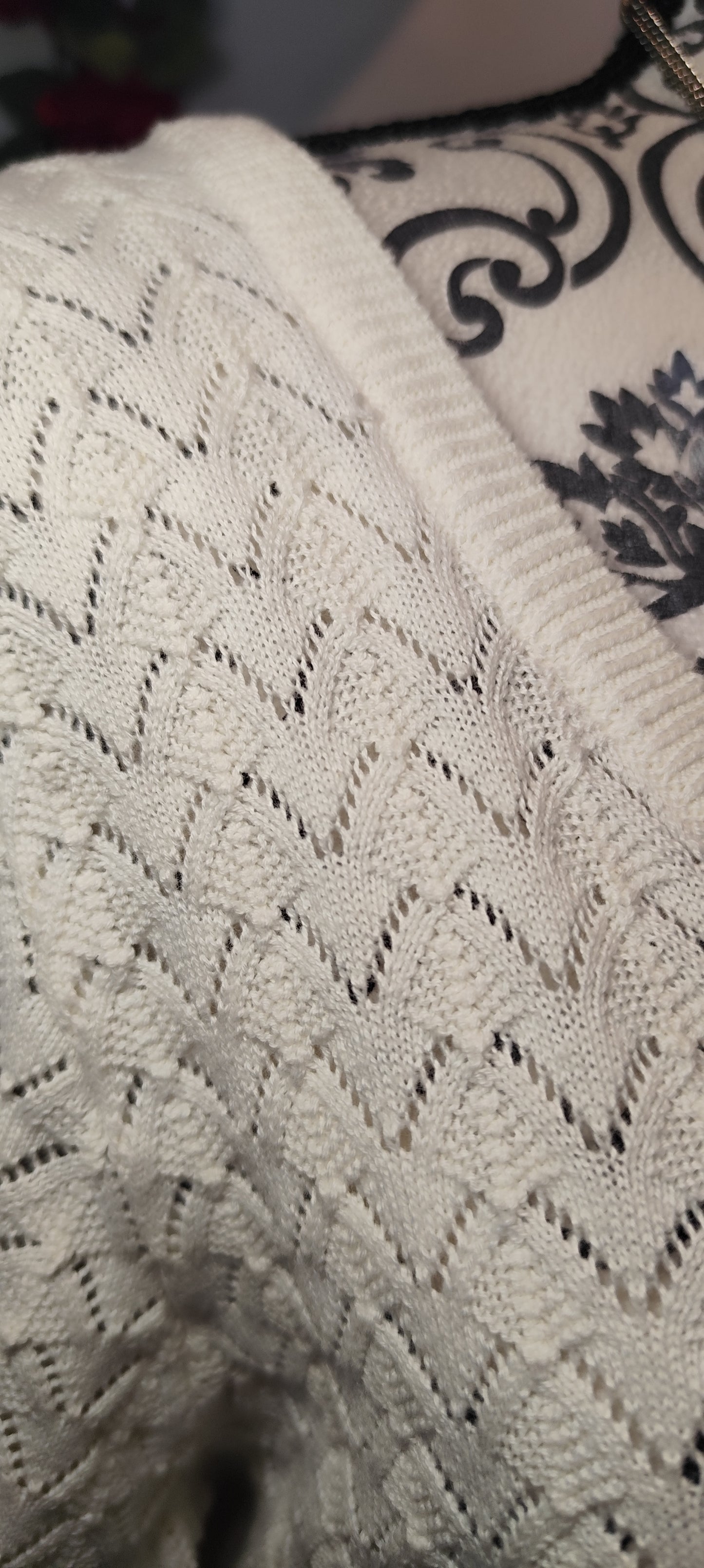 Pull en maille manches courtes