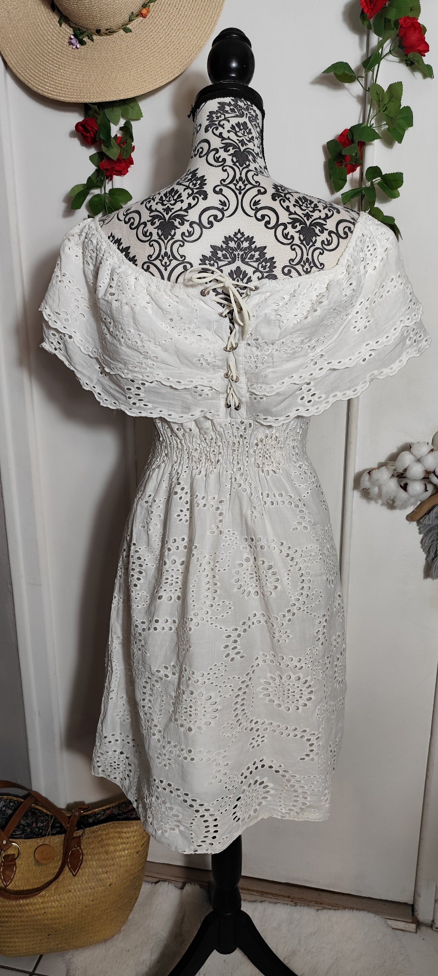 Robe col bardot