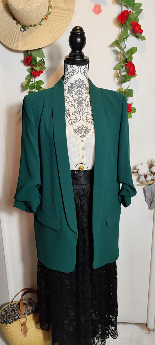 Blazer manche retroussé