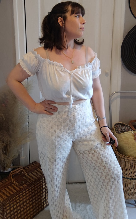 Pantalon en crochet