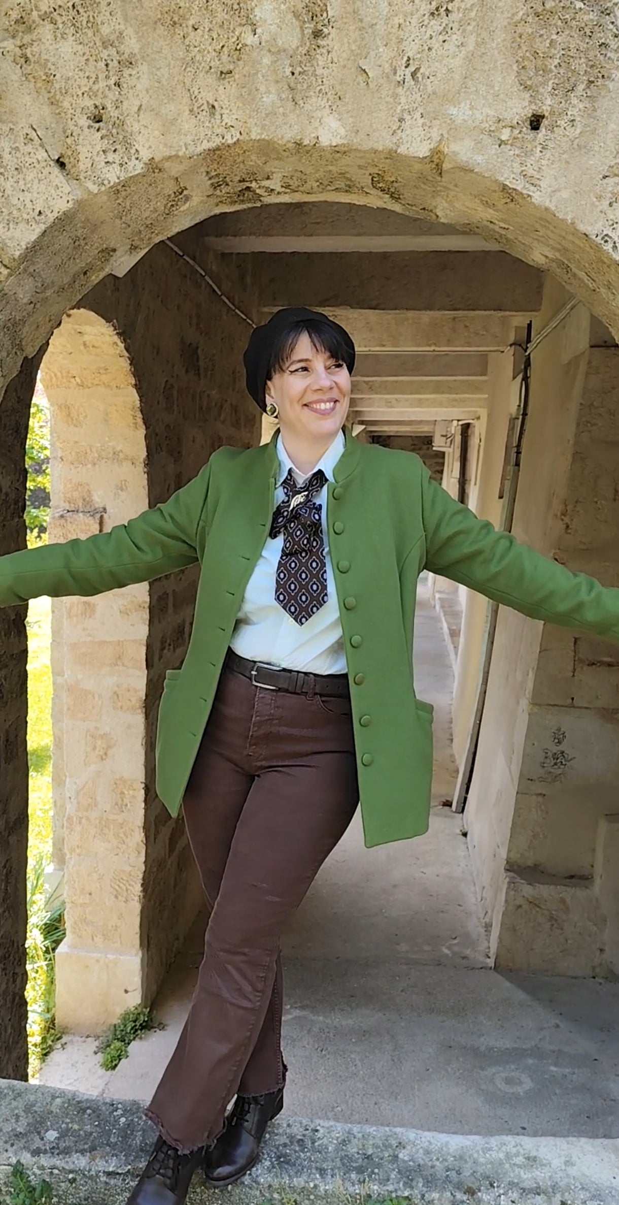 Manteau laine/Cacharel