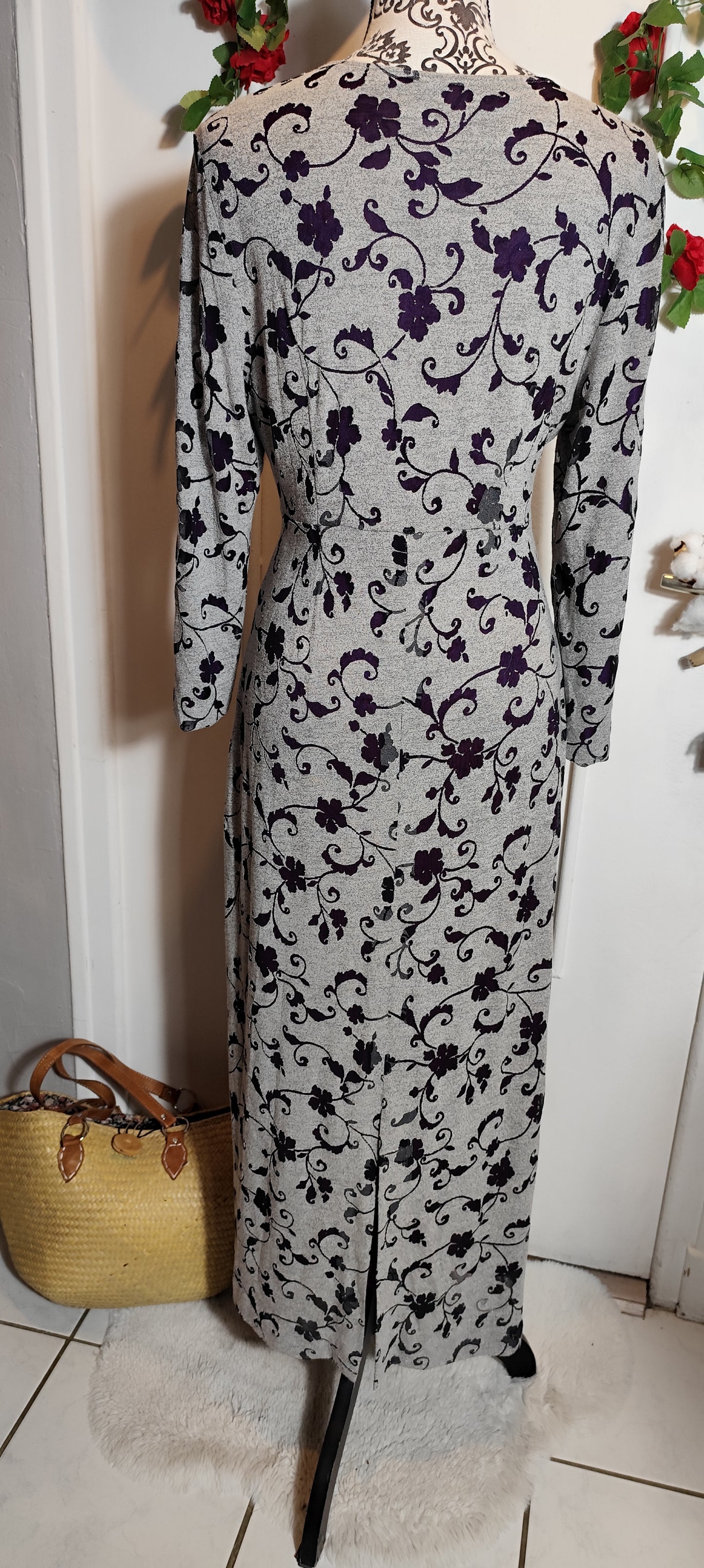 Robe gris-violet