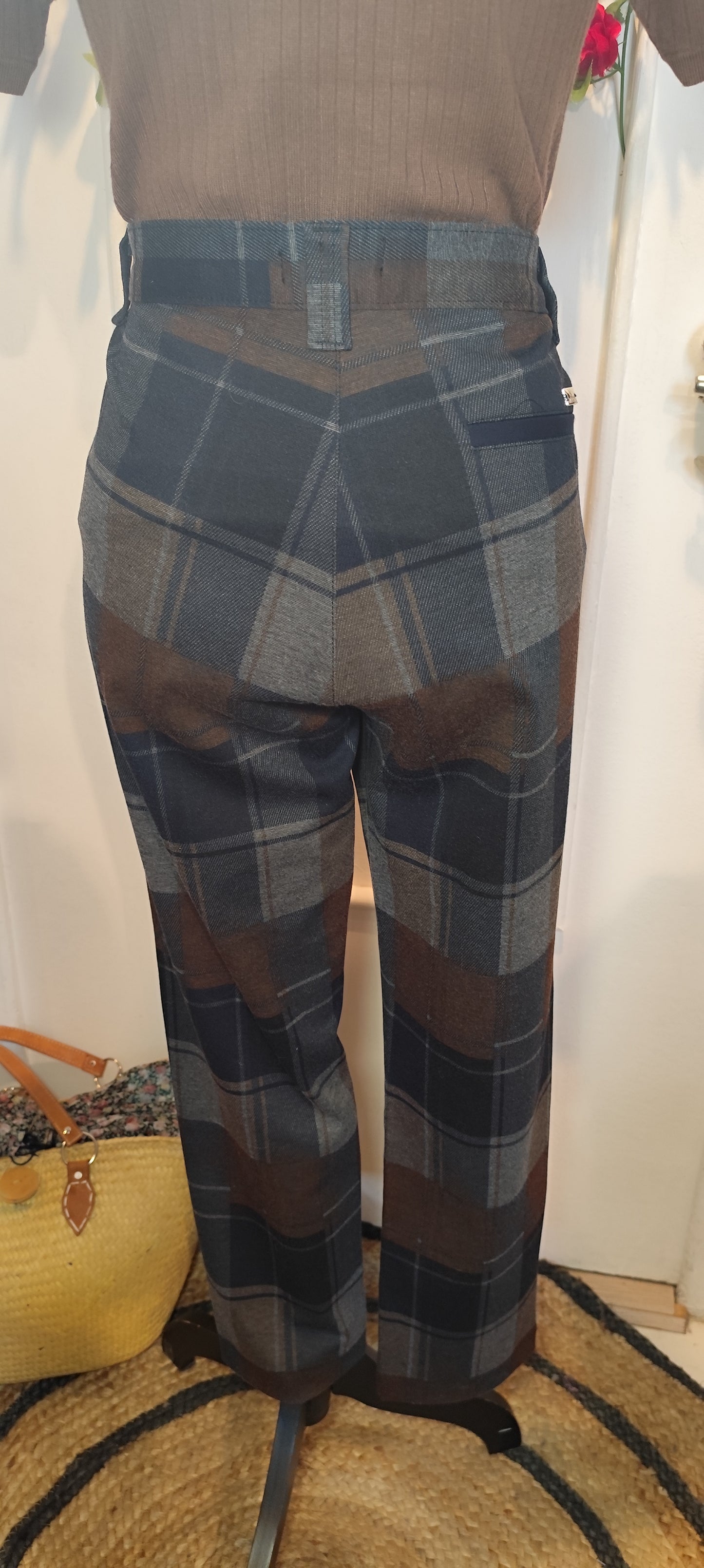 Pantalon à carreaux