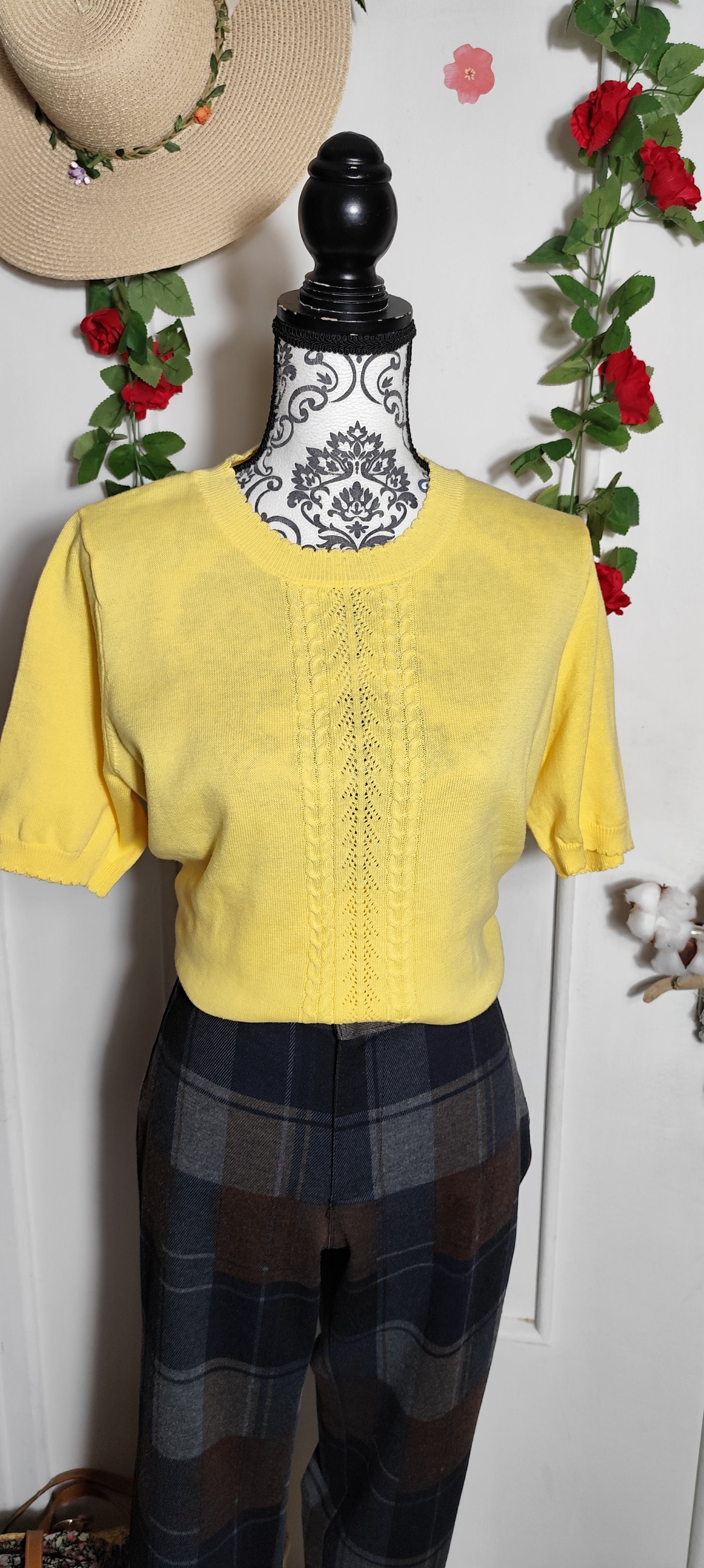 Pull en maille soleil