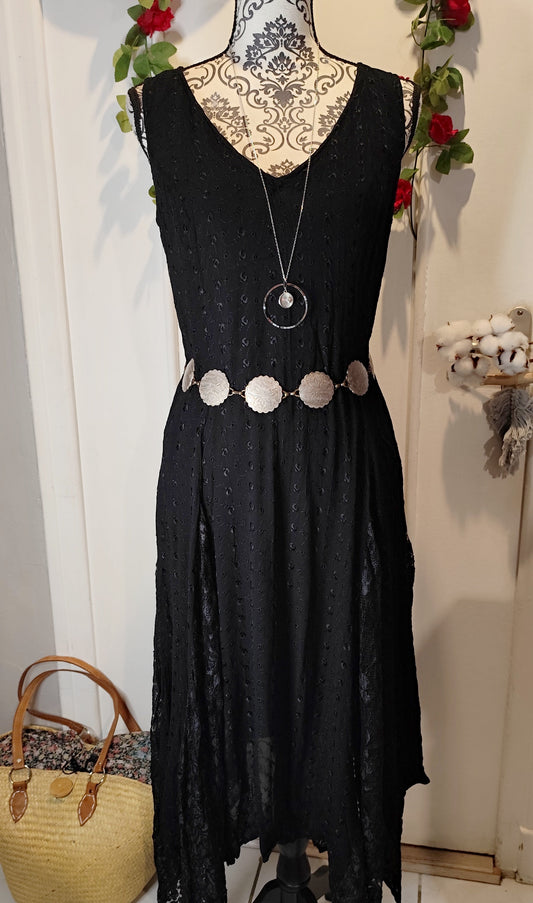 Robe longue asymétrique