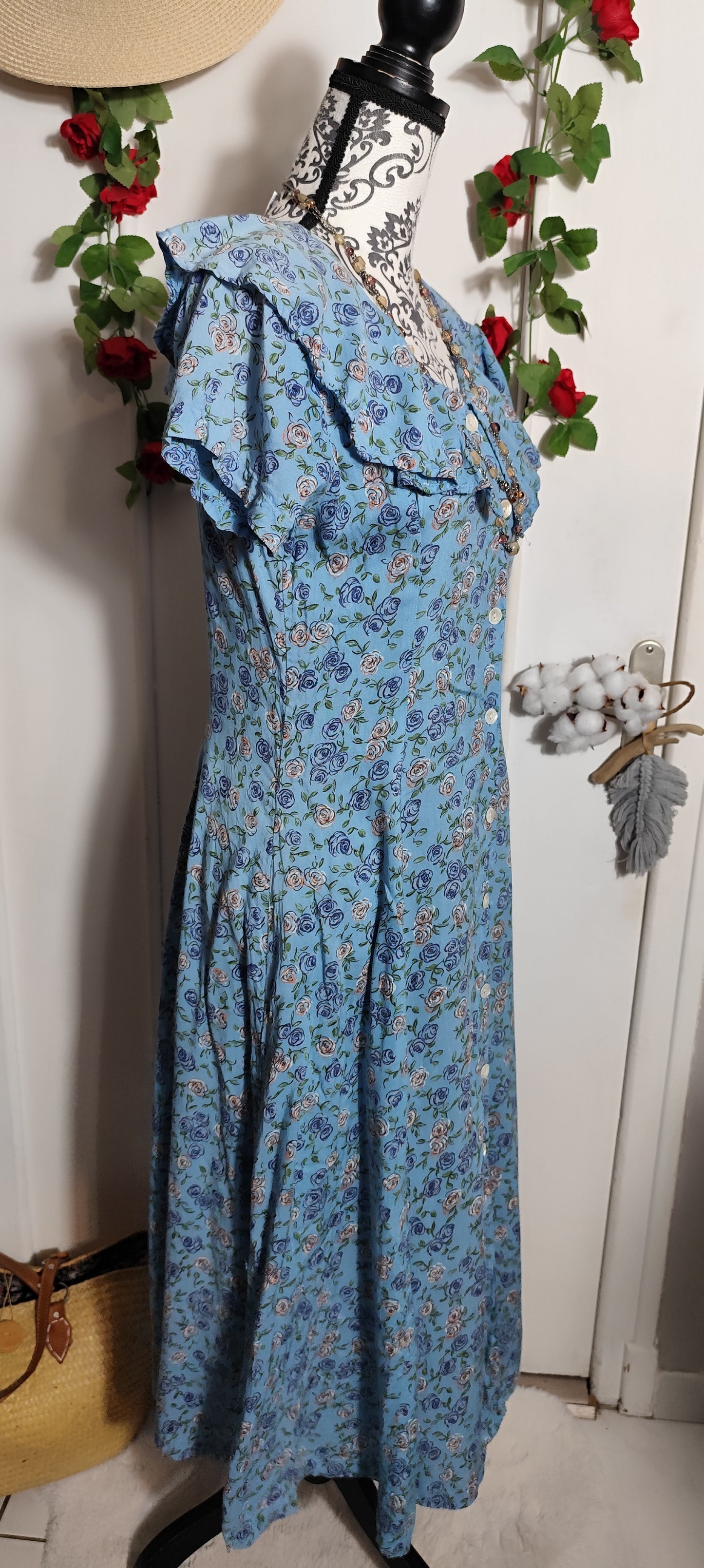 Robe col pèlerine