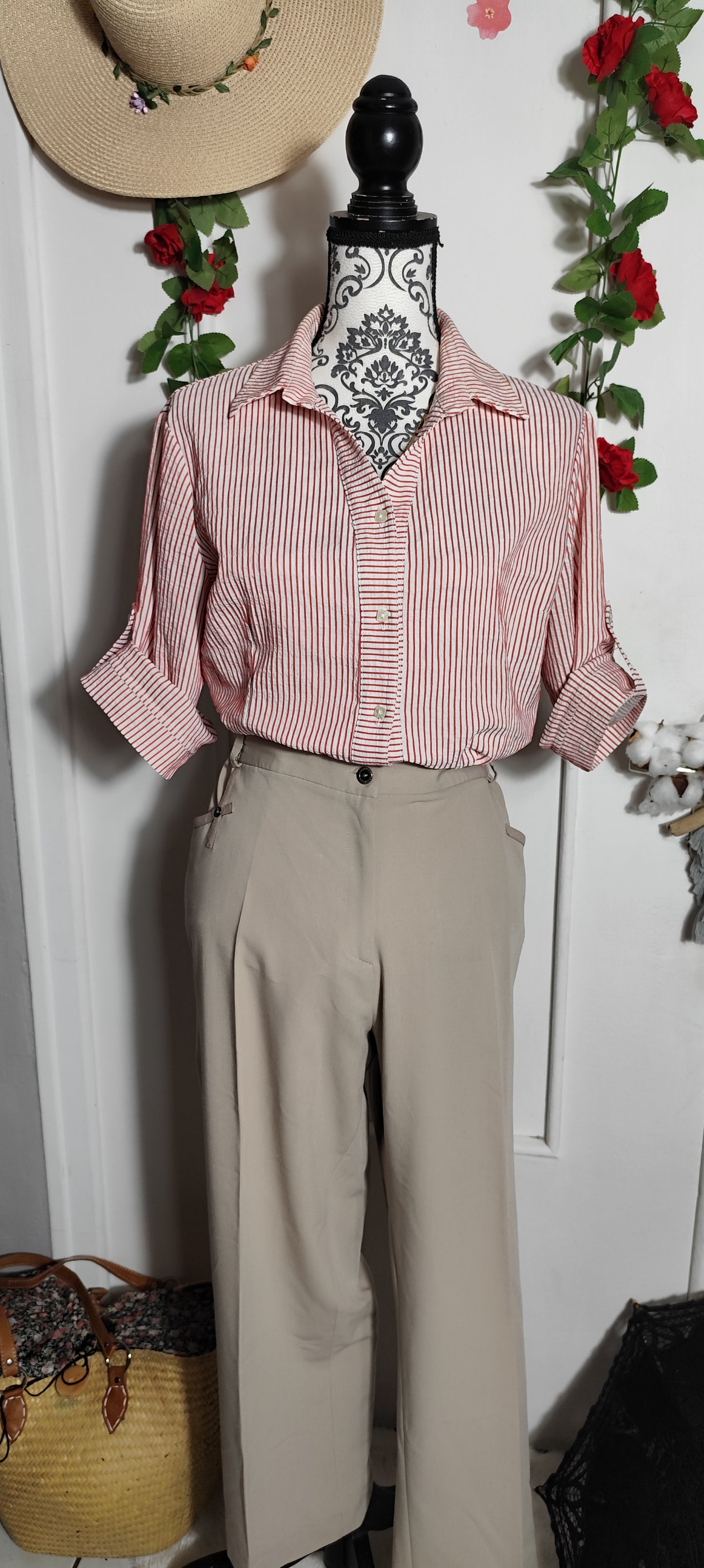 Chemise à rayures