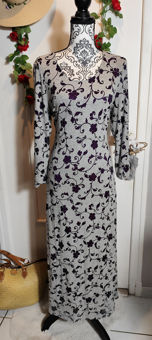 Robe gris-violet