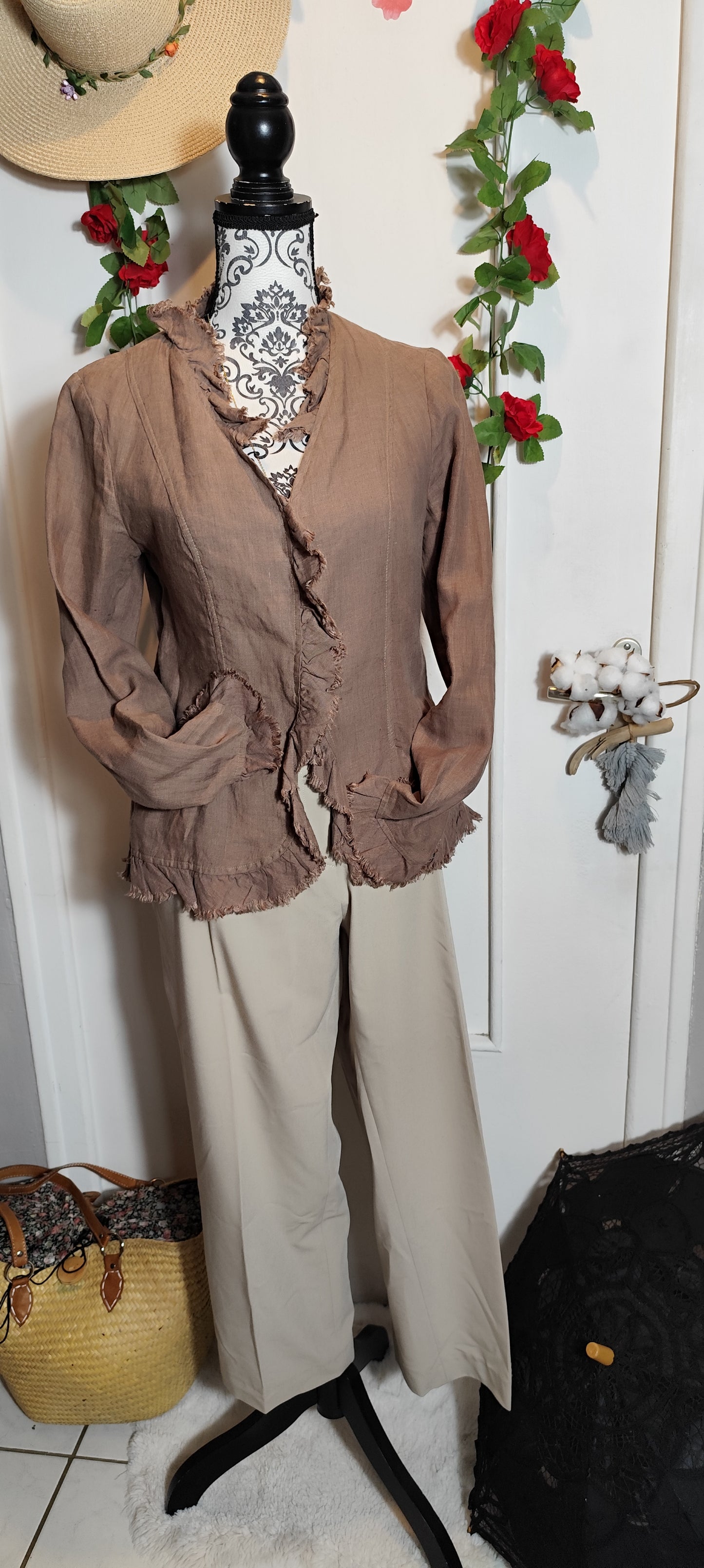 Veste en lin la Fée maraboutée