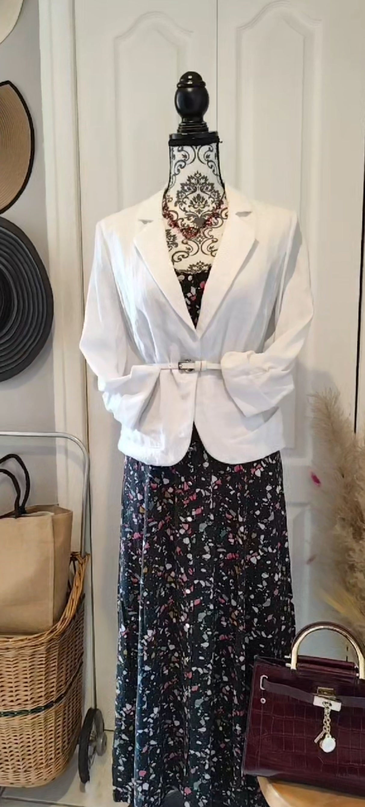 Robe longue boutonnée/I code