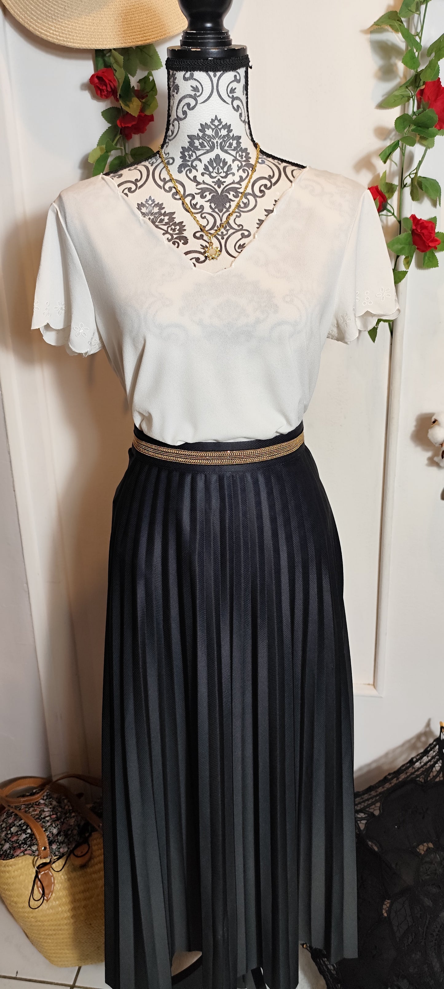 Blouse aux finitions délicates