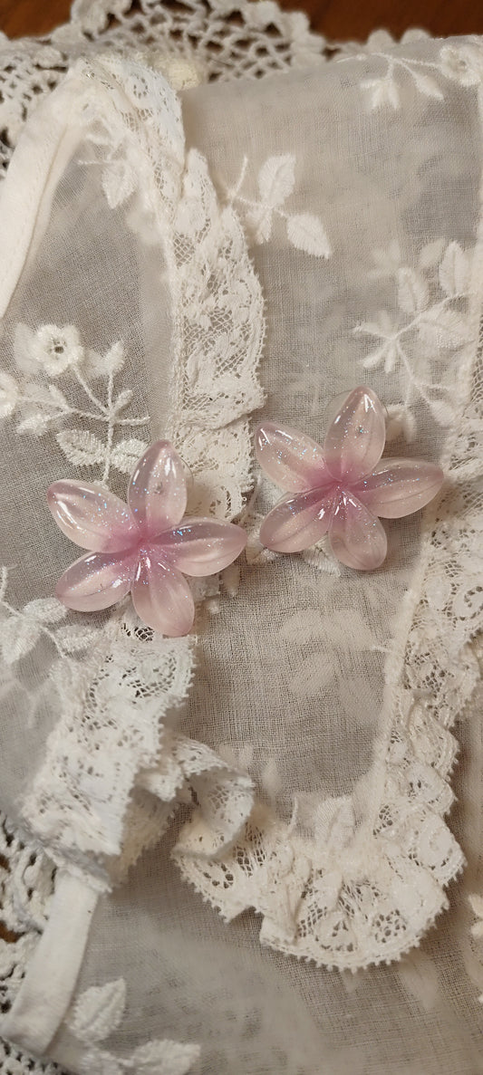 Boucles d'oreilles fleur de cerisier