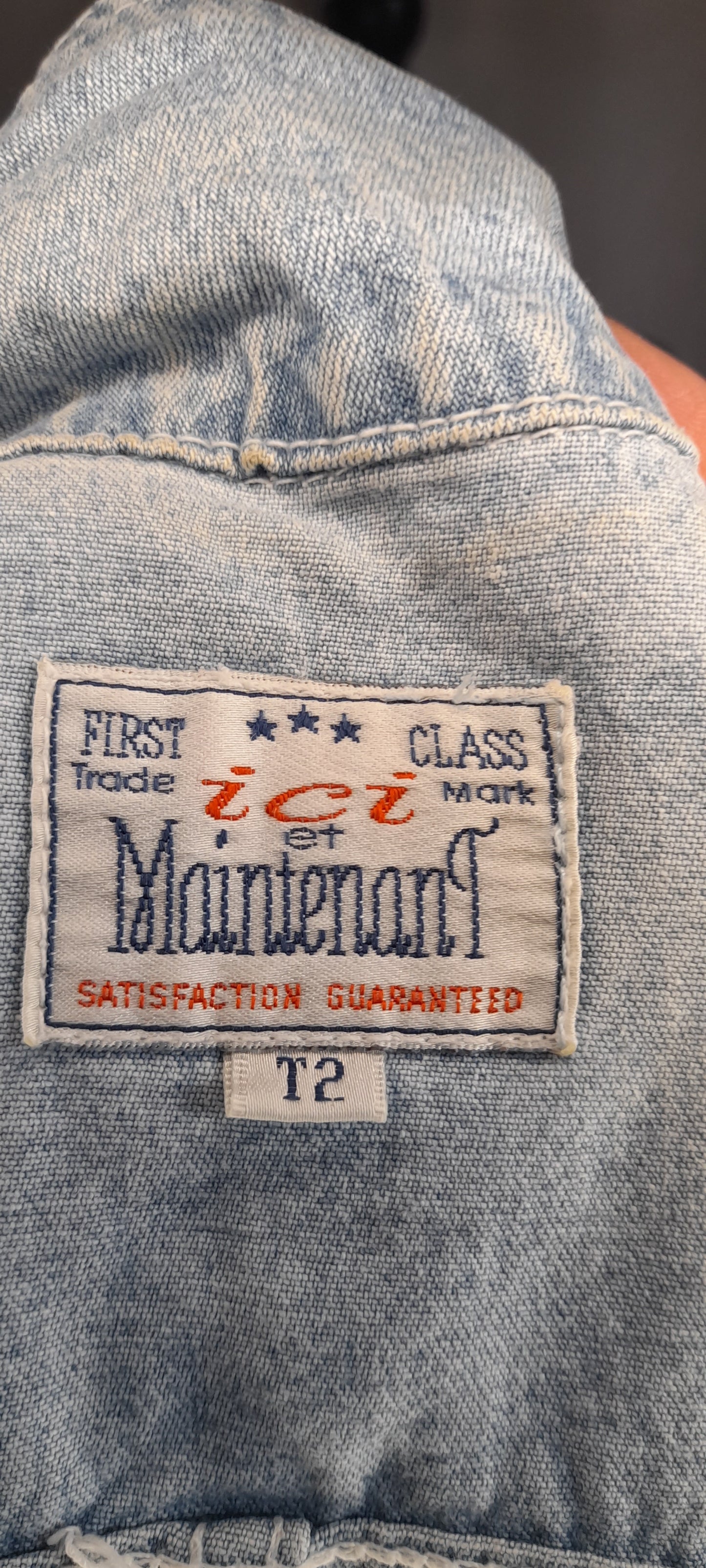 Veste jean Ici et maintenant